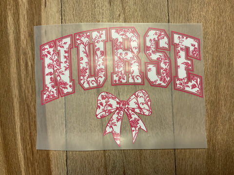 Floral Grace Nurse print design