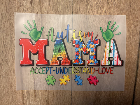 Autism Mama print design