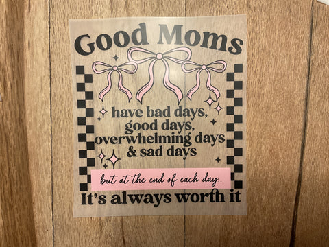 Good Moms print design