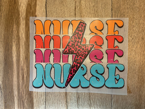 Electric Nurse Energy print design