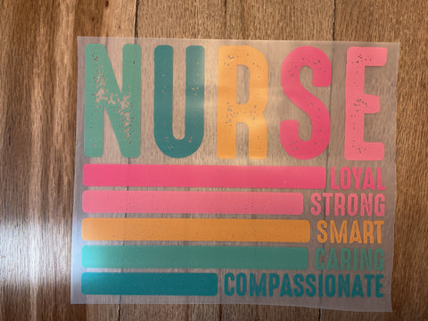 Characteristics of A Nurse print design