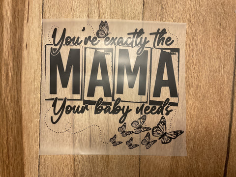 Just Right Mama print design