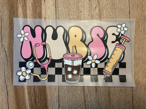 Retro Groovy Nurse Vibes print design