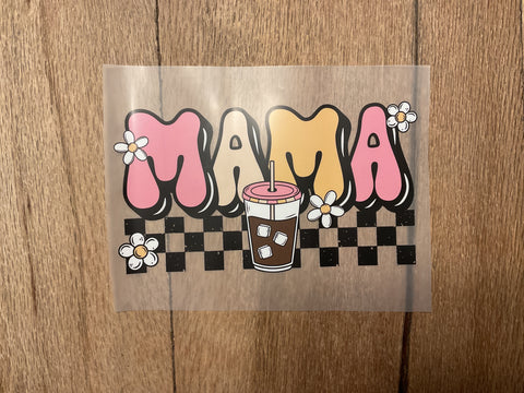 Mama and cold drink print design