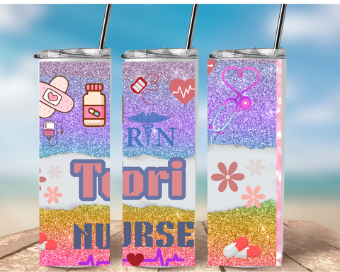 "Essential & Elegant – Custom Medical Tumbler for Nurses"